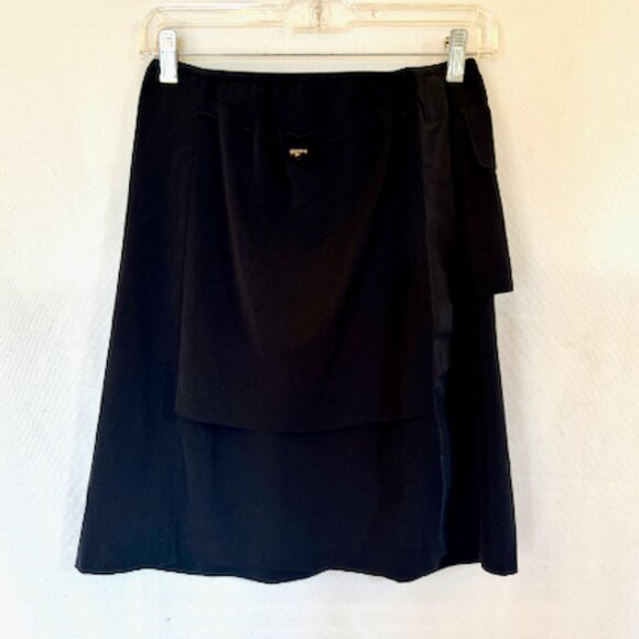 Marithe Francois Girbaud Black mini skirt Made in ITALY Size 27 - Picture 1 of 8
